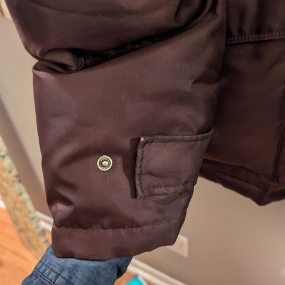 LONDON FOG Tower XL Chocolate Brown Down PUFFER Jacket XL - Picture 11 of 13
